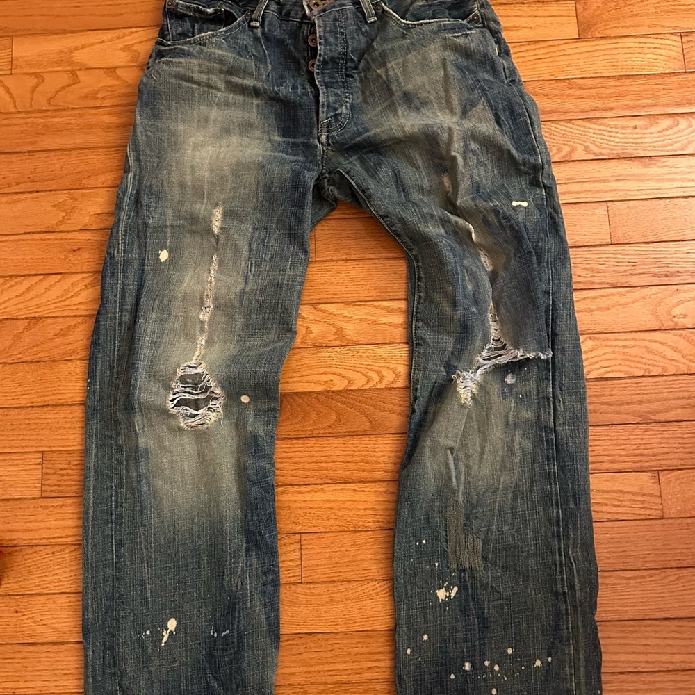 Old Navy Men's Thrashed Denim Jeans